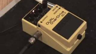Boss SD-2 Dual Overdrive guitar pedal demo - YouTube