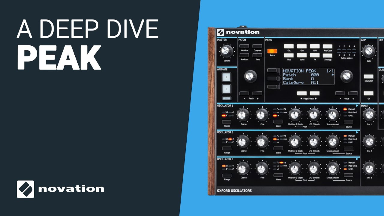 The Novation PEAK deep dive guide tutorial - YouTube