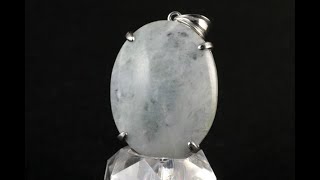 ラベンダー入り糸魚川産翡翠ペンダントトップ｜天然石ペンダントトップ