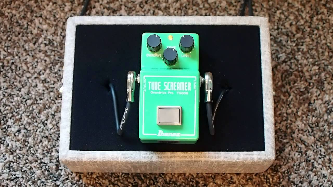 Ibanez TS-808 Tube Screamer with Analog Man True Vintage Mod - YouTube