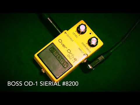自作BOSS OD-1クアッド/μPC4741仕様/黄/9〜18V電源対応 自作BOSS OD-1