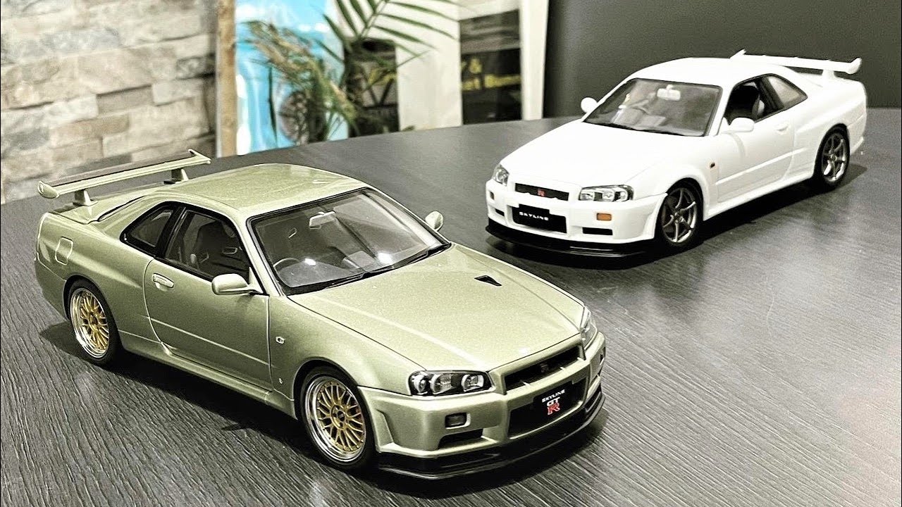 AUTOart】オートアート 1/18 日産 スカイライン GT-R （R34） V