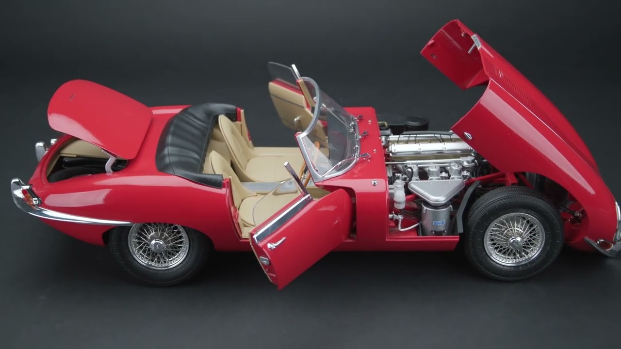 E type Jaguar model kit - 1/8 scale - YouTube