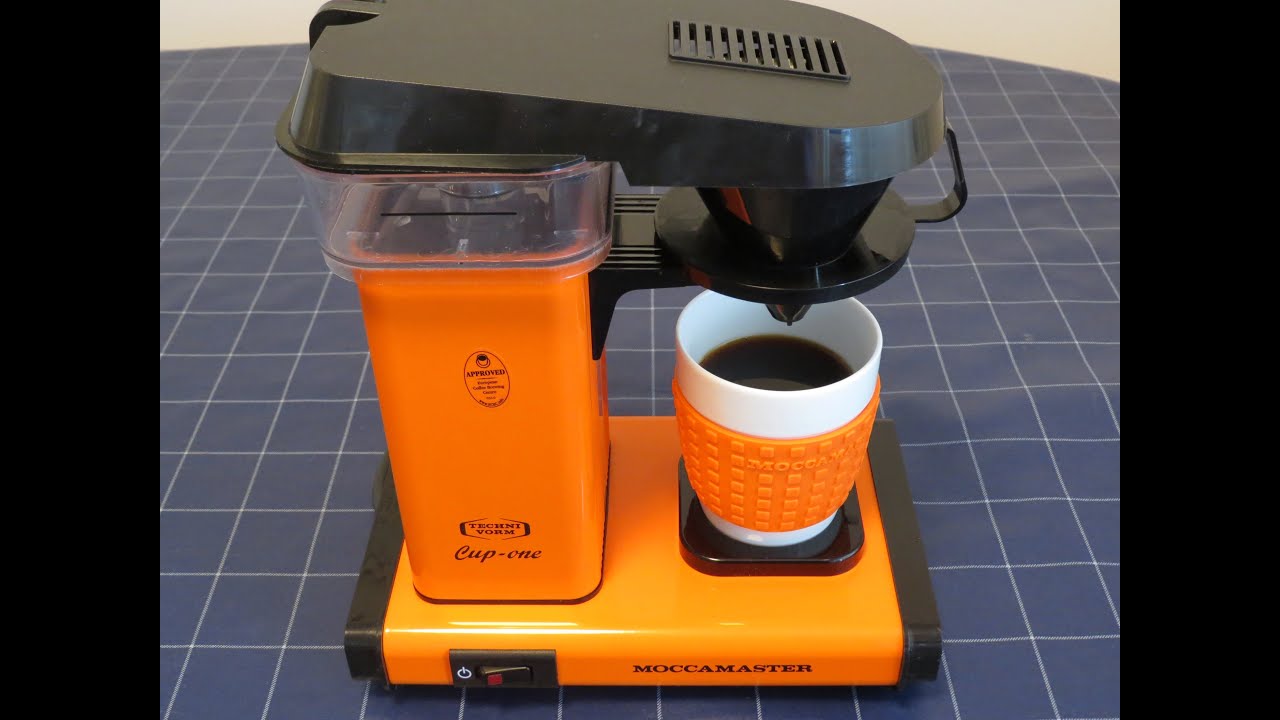 Small Orange Monster. Moccamaster Cup-one Coffee Maker - YouTube