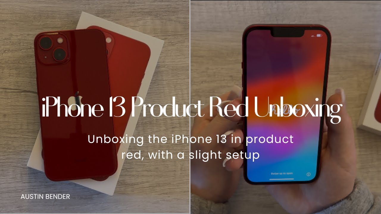 iPhone 13 (Product Red) Unboxing & Slight Setup - YouTube