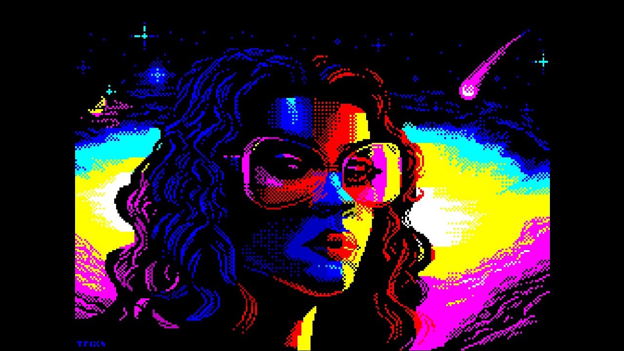 Pixel Art - Waiting for freedom by trixs 2023 - ZX Spectrum OCP