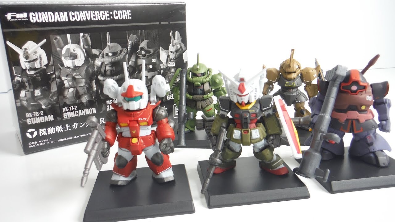 FW GUNDAM CONVERGE:CORE 機動戦士ガンダム REAL TYPE 5体セット