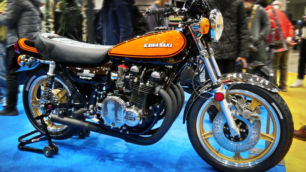 Kawasaki Z1 1975 Custom Bike by BRIGHT LOGIC - YouTube