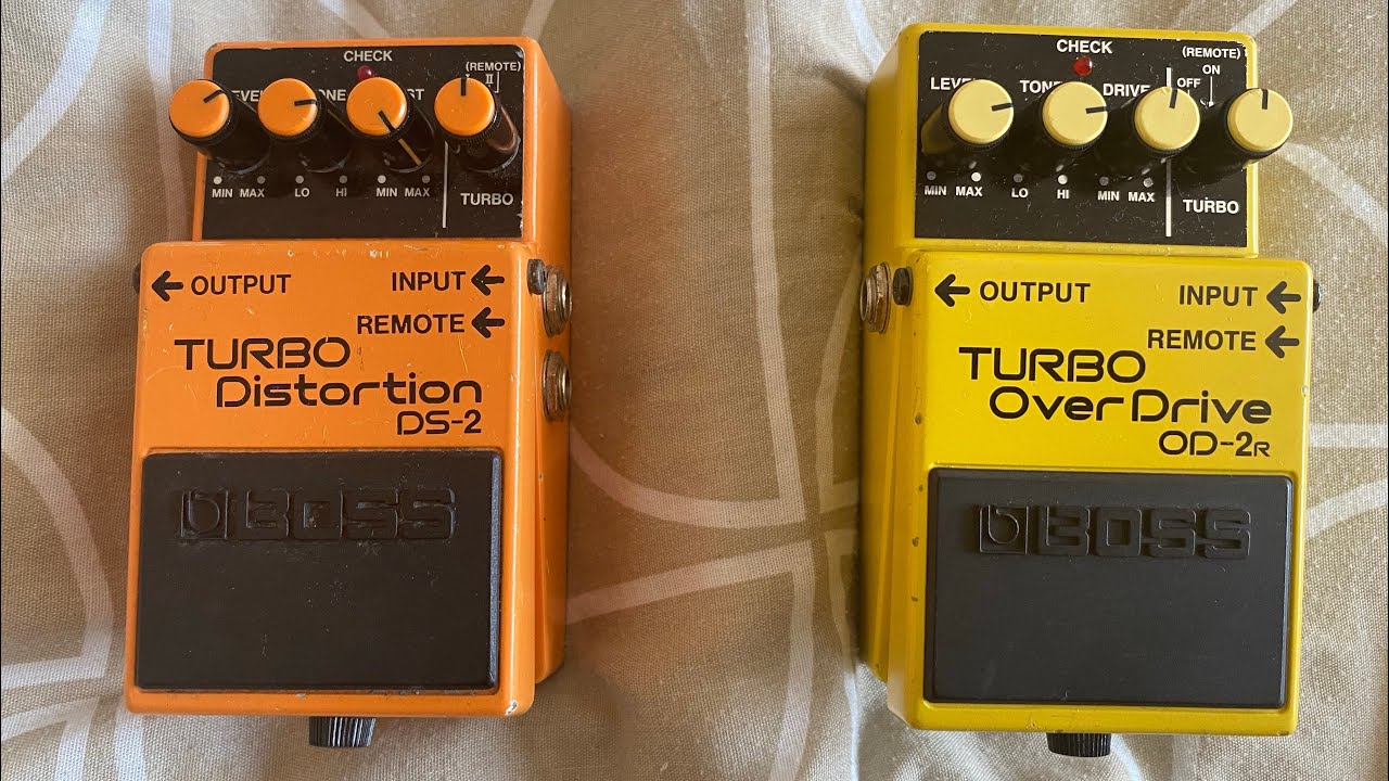 Boss DS2 Turbo Distortion Made In Japan & Boss Turbo Overdrive