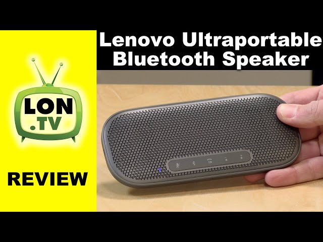 Super Thin! Lenovo Ultraportable Bluetooth Speaker Review - YouTube