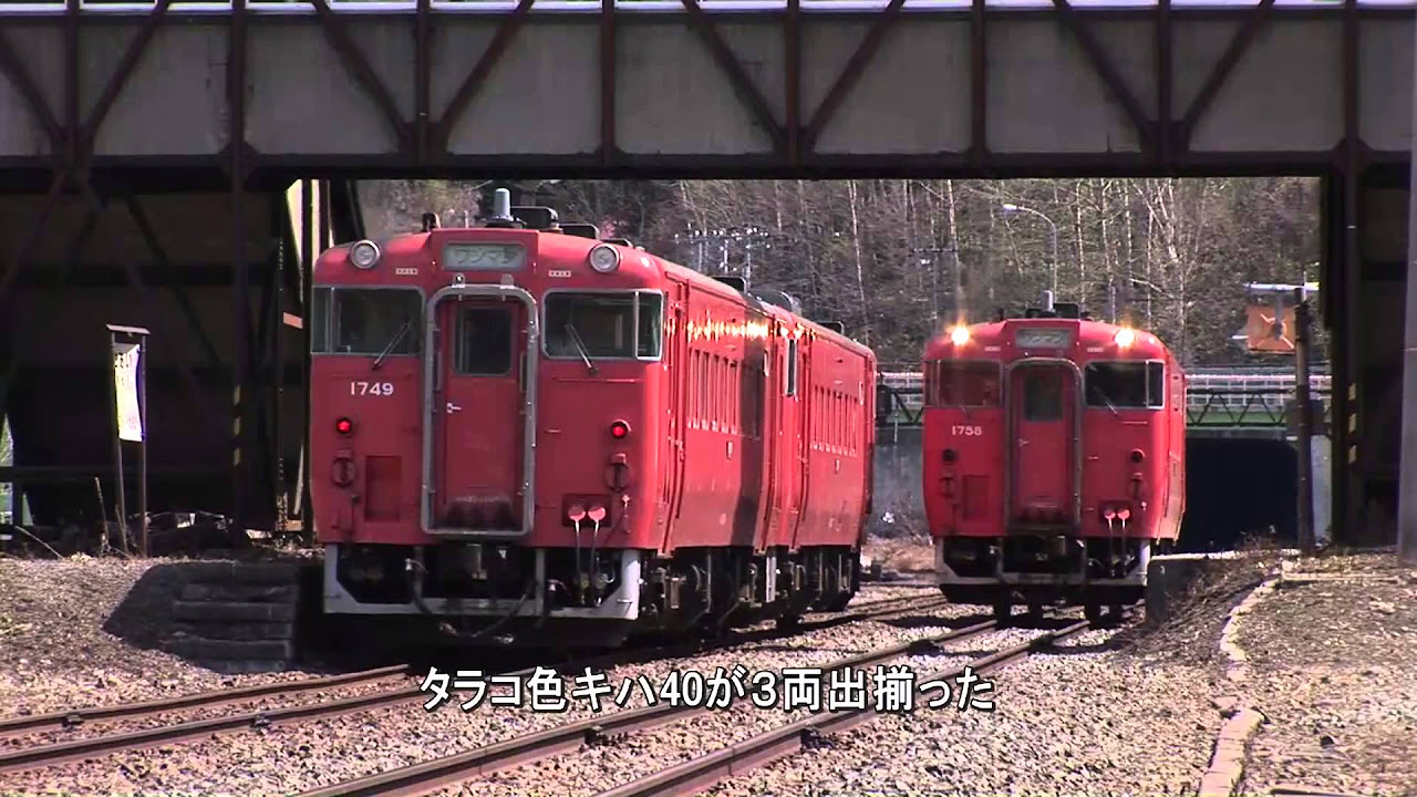 JR東日本 行くぜ、東北。 キハ40 盛岡色 たらこ色 B3特大ポスター