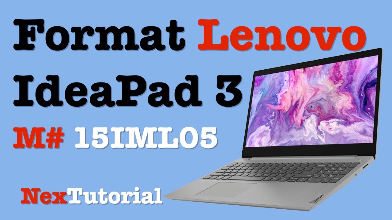 How to Format Lenovo ideaPad 3 Model 15IML05 | Factory Reset