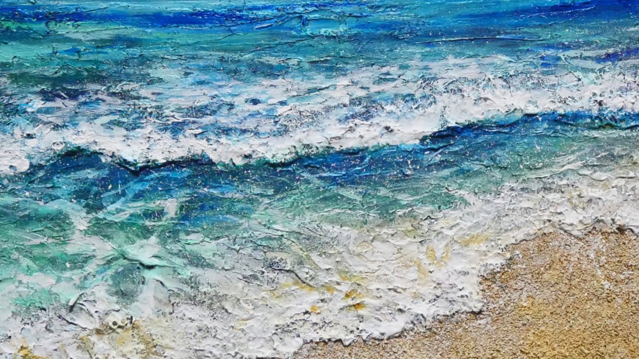 油絵 油彩 油彩画 絵 絵画 【真夏の海】 油絵 油彩 油彩画 絵 絵画