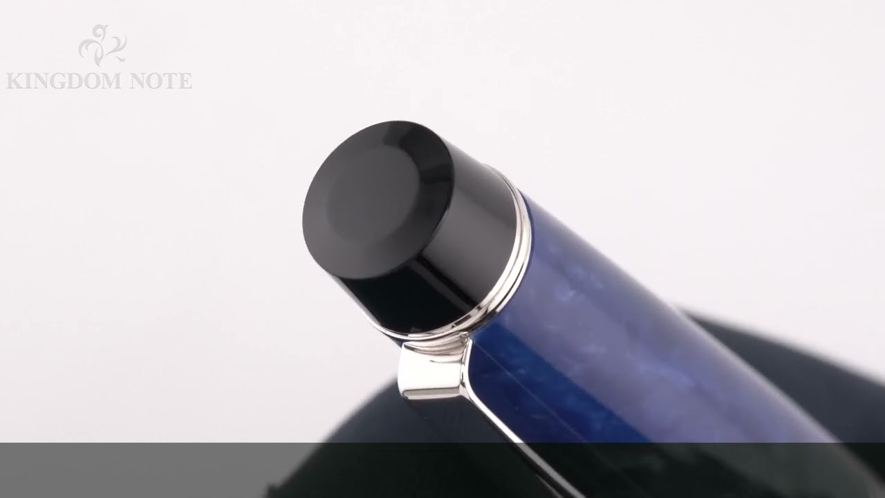 PILOT パイロット 万年筆 レガンス89S ブルー 細字 - YouTube