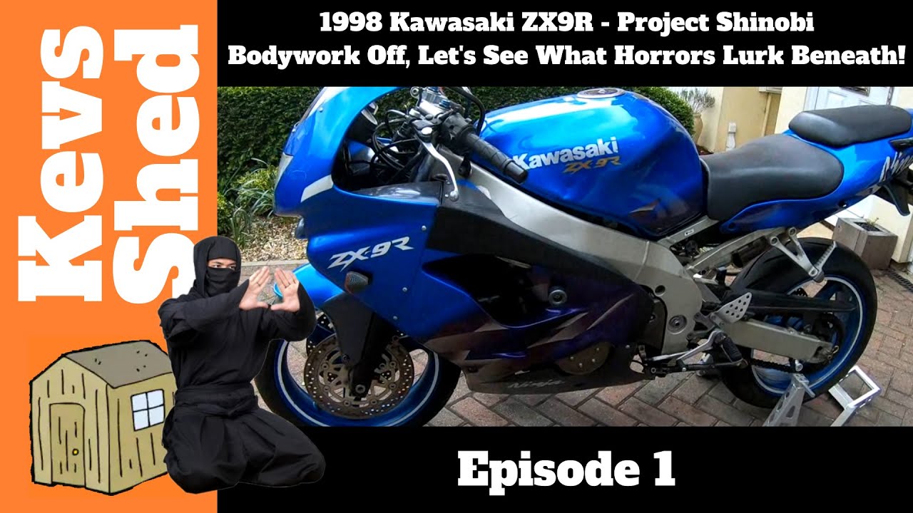 1998 Kawasaki ZX9R - Project Shinobi, Episode 1 - Bodywork Off