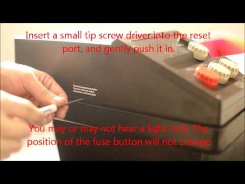 How to reset the thermal overload fuse on a Jobo processor - YouTube