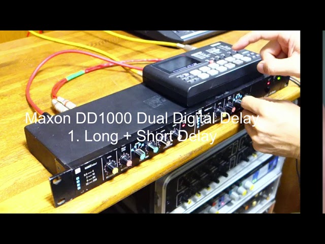 Maxon DD1000 Dual Digital Delay 80's Vintage - YouTube