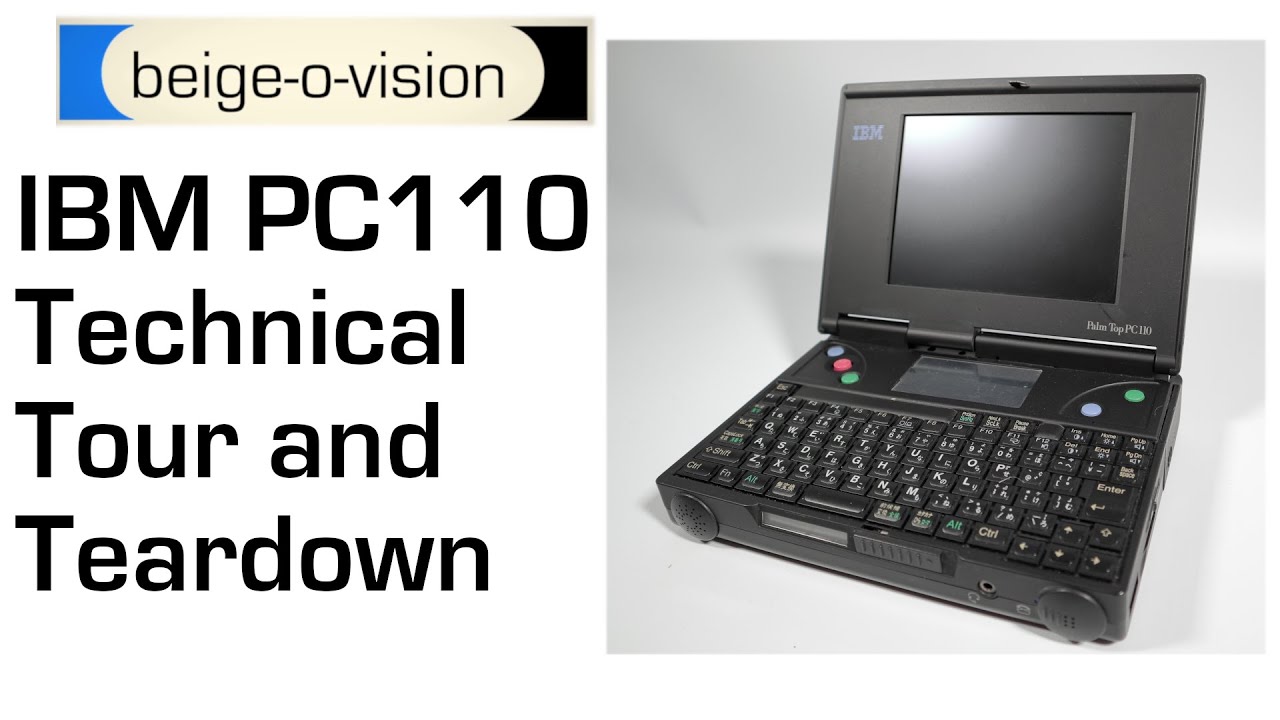 IBM PC110 Palm Top Technical Tour and Teardown - YouTube