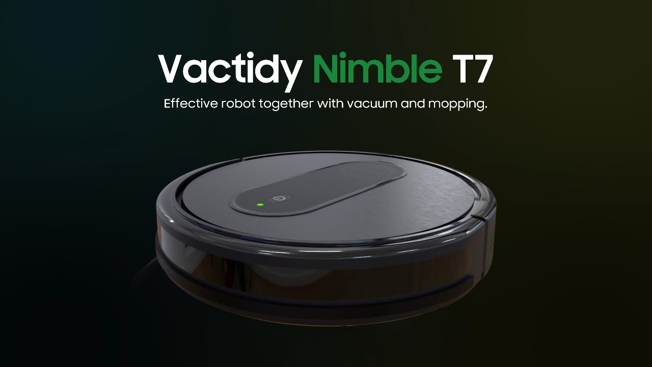 Vactidy T7 Robot Vacuum Cleaner - YouTube
