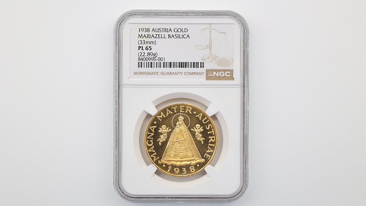1935年オーストリアマリアツェルの聖母子像 5シュリング PCGS認証 1935