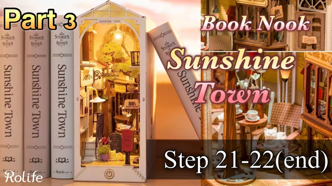 DIY 木製パズル Magic House & Sunshine Town Amazon.com: Rolife DIY