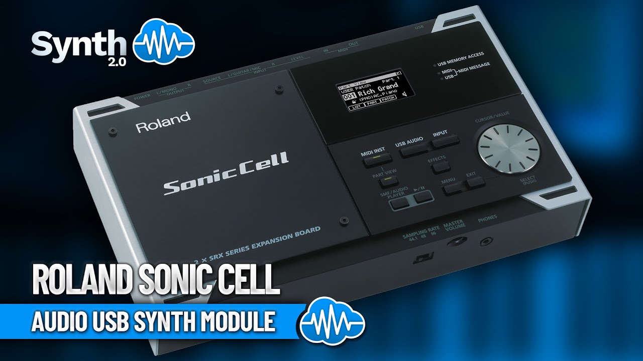 ROLAND SONIC CELL | AUDIO USB SYNTH MODULE - YouTube