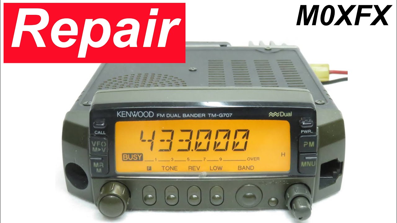 Kenwood TM-G707 Ham Radio Troubleshoot and Repair Switching Fault