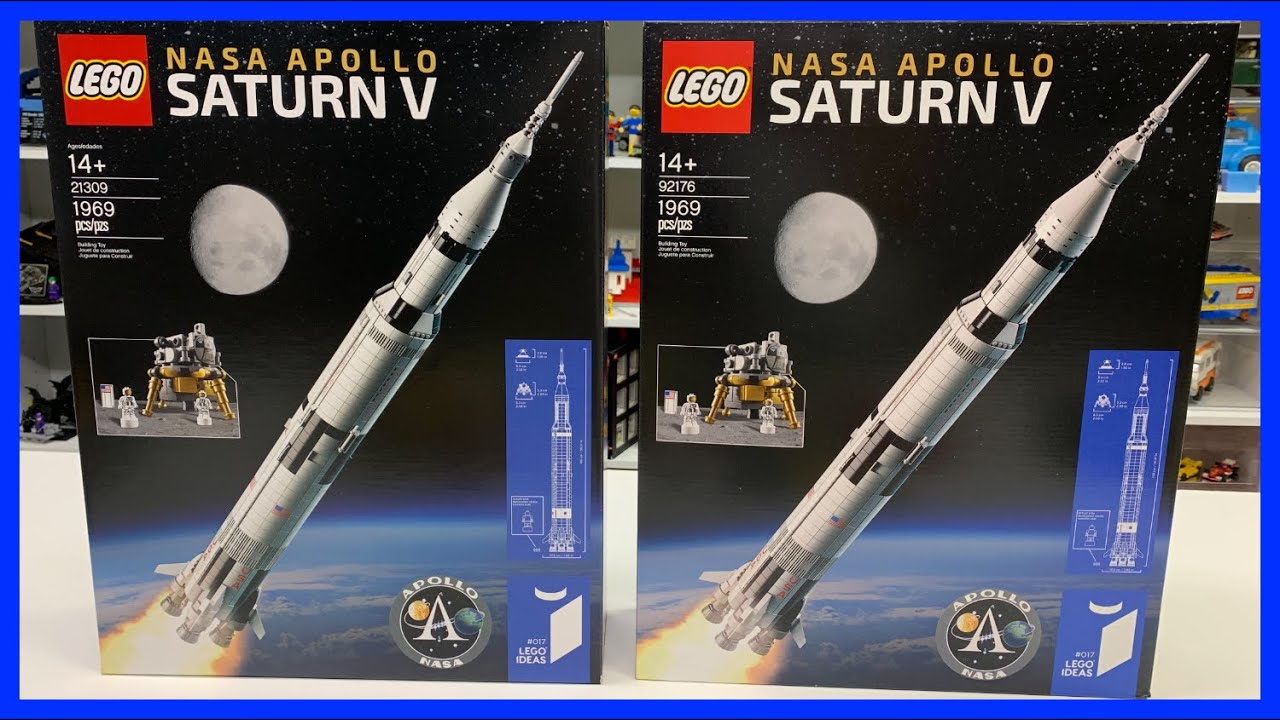 LEGO Saturn V 21309 vs 92176 Box Comparison plus Super Awesome