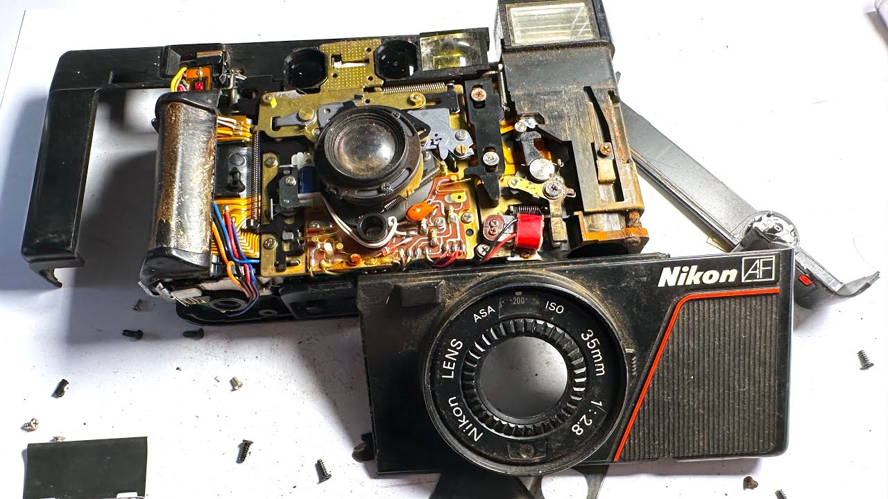 Nikon L35AF Teardown - YouTube