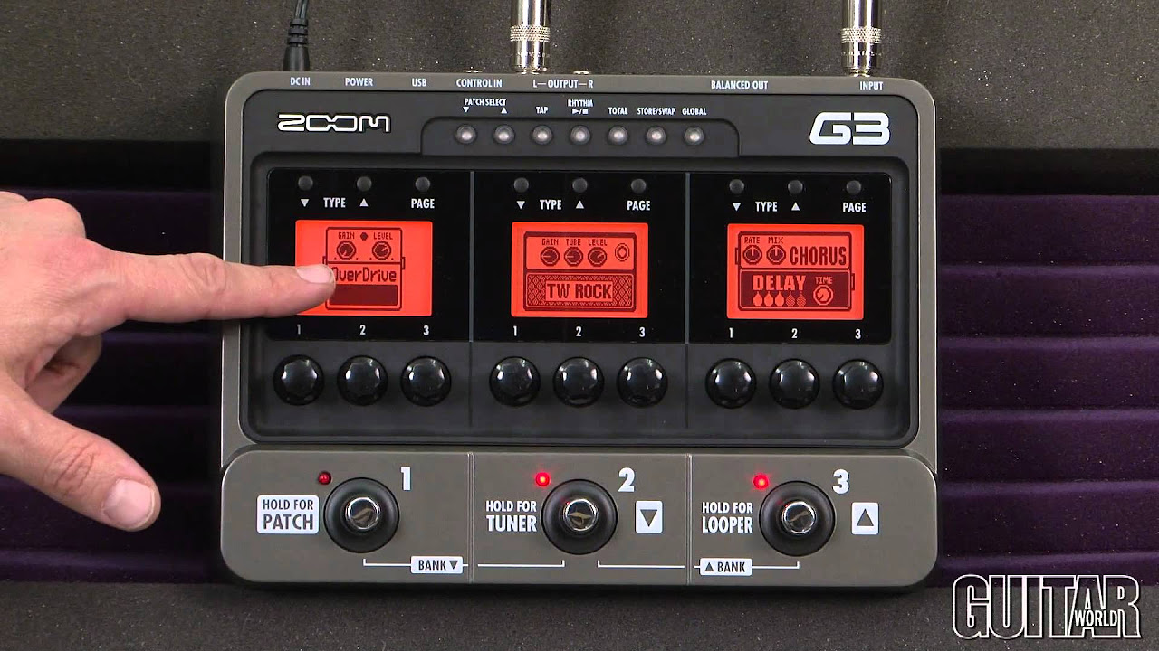 Zoom G3 Guitar Effects and Amp Simulator - YouTube