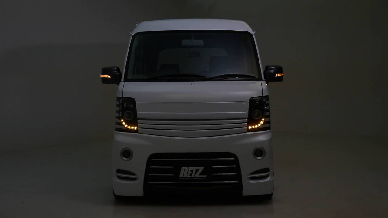 DA64エブリイ LEDヘッドライトユニット流星Ver 01 - YouTube