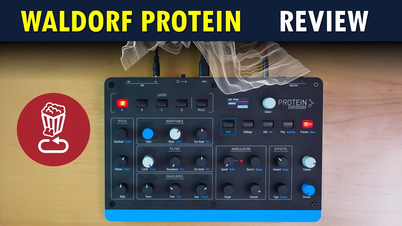 Waldorf Protein Synthesizer Hands-On Review | Synthtopia Waldorf
