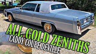 LOWRIDER ALL GOLD ZENITHS ON THE NEW LOWRIDER CADILLAC & DIPPIN