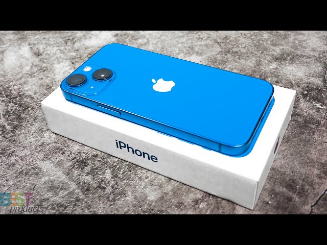iPhone 13 Mini Blue Unboxing & First Impressions - YouTube