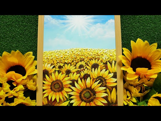 油絵 油彩 油彩画 絵 絵画【星空の向日葵畑】 油絵 油彩 油彩画 絵 絵画【