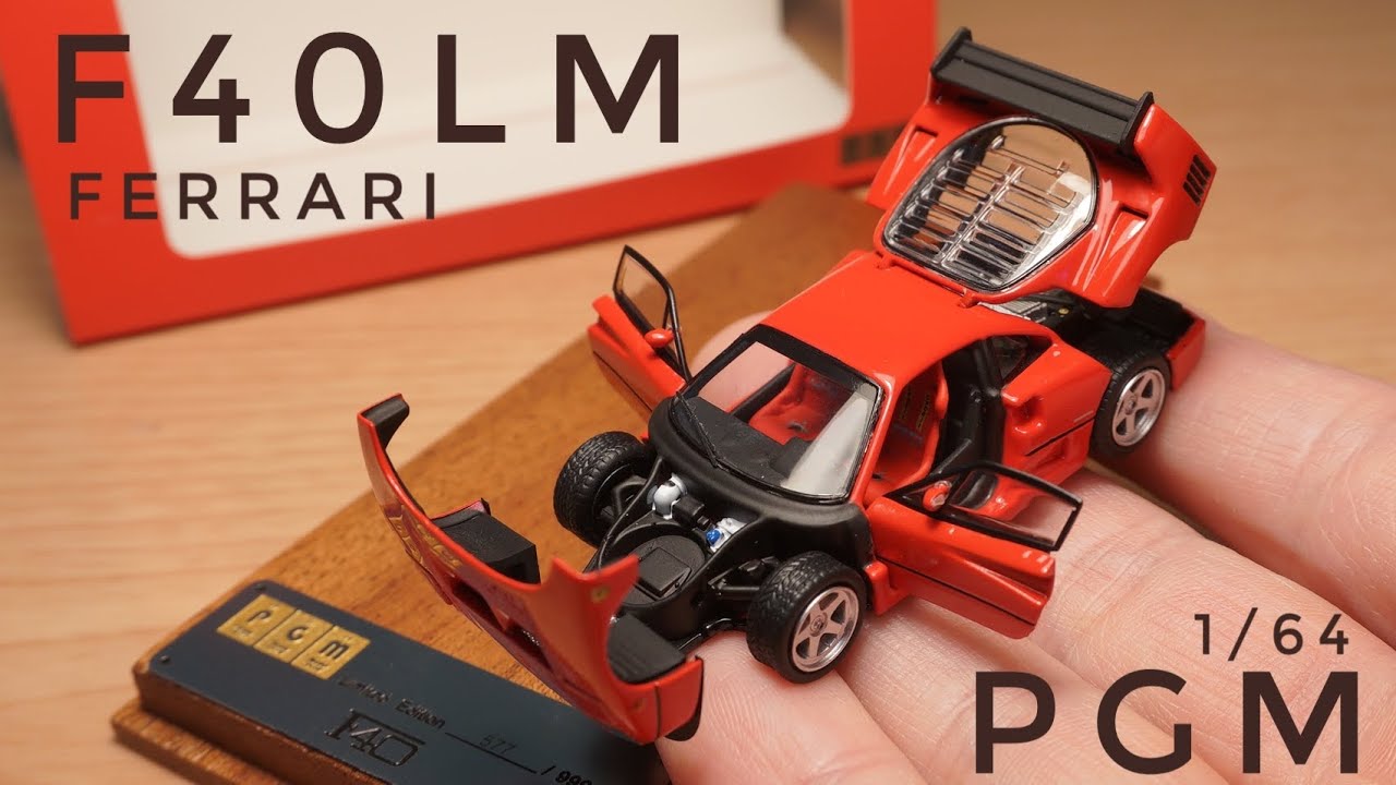 神作！ フルオープン！！ PGM 1/64 Ferrari F40LM diecast car