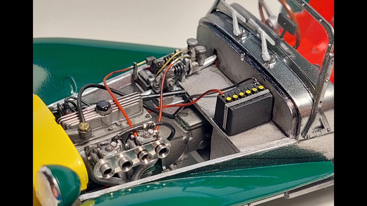 LOTUS Super 7 Series II Tamiya 1/24 Full Video - YouTube