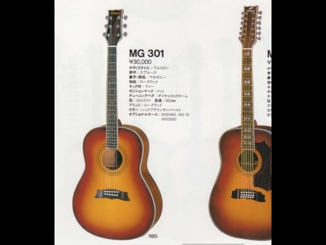 未使用 MORRIS アコースティックギター MG-301 TS Morrisモーリス MG