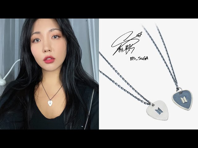 BTS アーティストメイド GUITAR PICK NECKLACE BK SV BTS アーティスト
