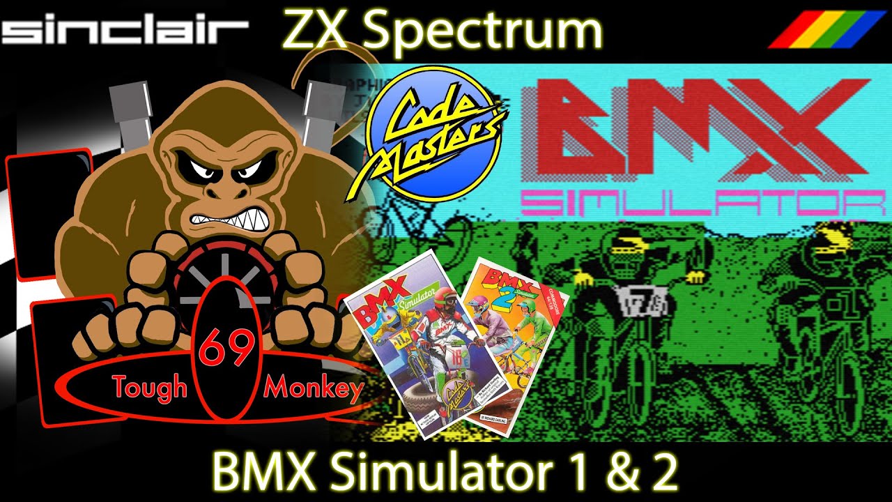 Sinclair ZX Spectrum Retro Gaming - Codemasters BMX Simulator 1