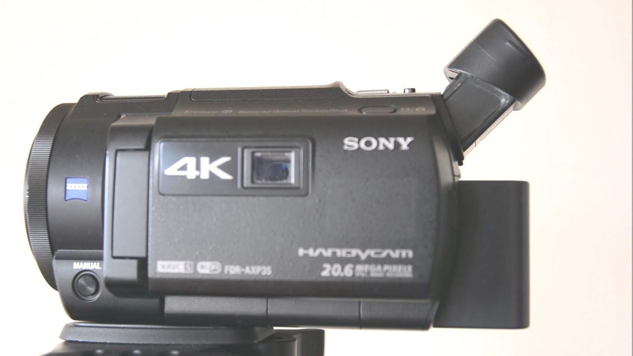 Sony FDR AXP35 4K Handycam with Built In Projector - YouTube