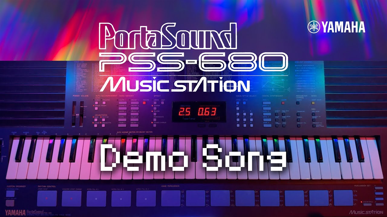 Yamaha PSS-680 demo song - 1988 PortaSound MusicStation FM
