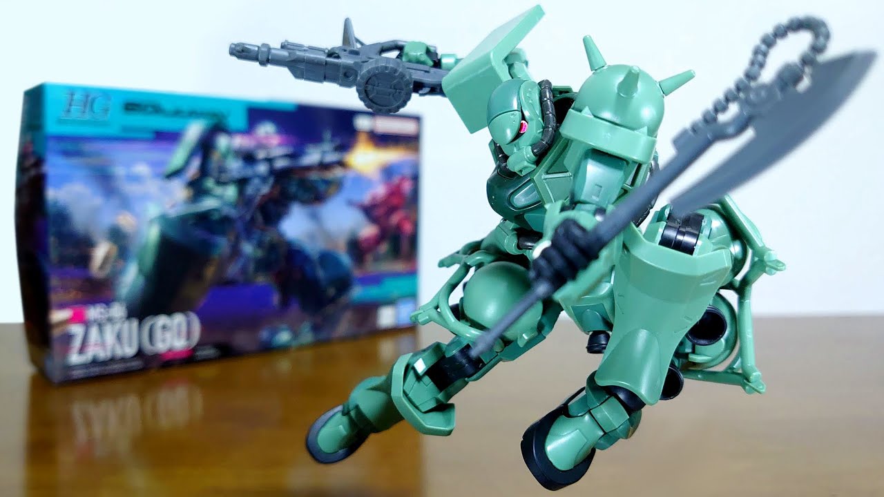 Sieg Axe Zaku! Also featuring original plastic model gimmicks