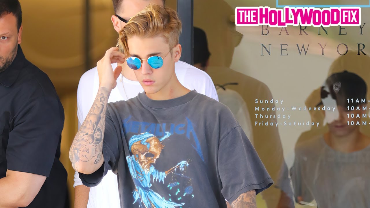 Justin Bieber Is Swagged Out Rocking A Vintage Metallica Shirt