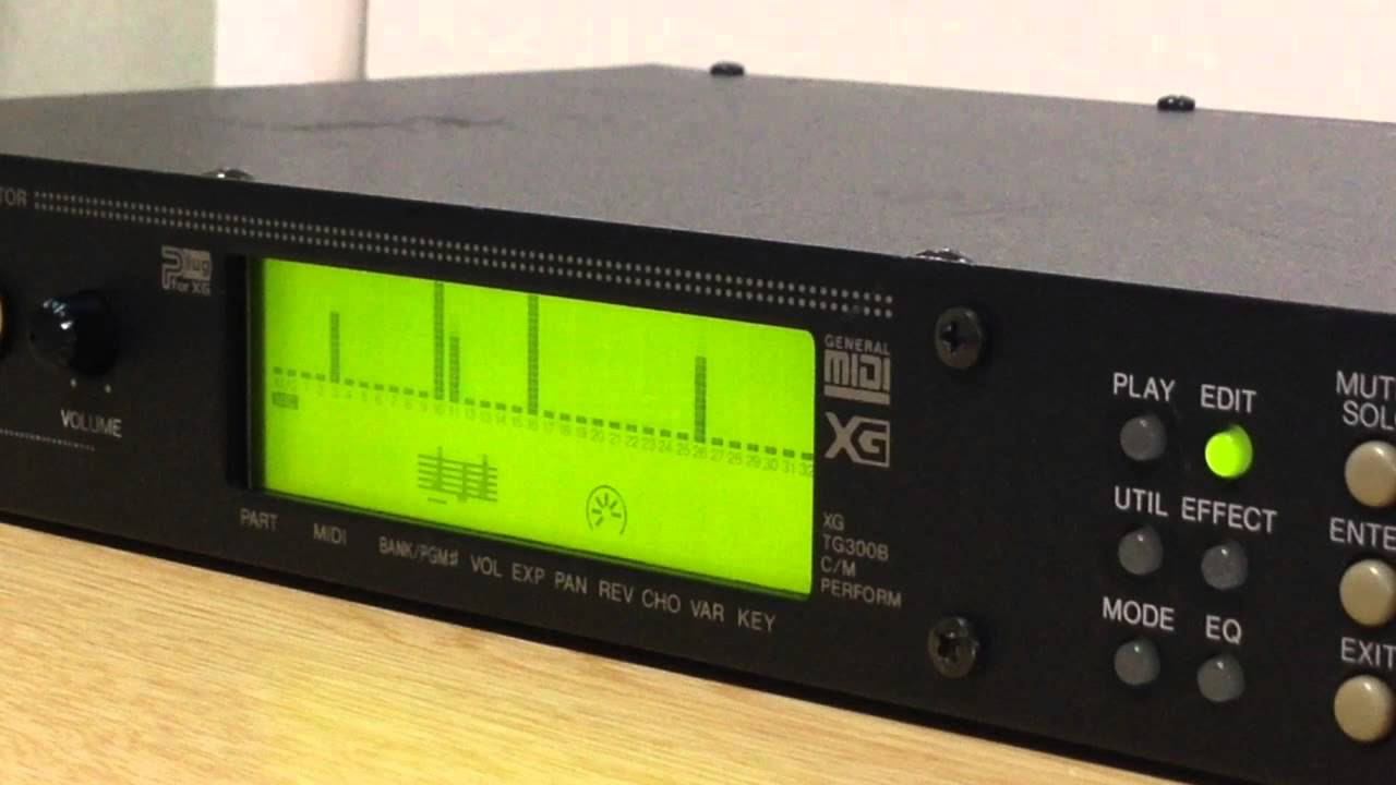 YAMAHA MU100R Tone Generator Demo - YouTube