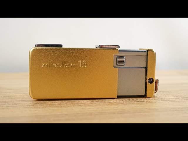 Minolta 16 II Gold Subminiature Viewfinder Camera - YouTube