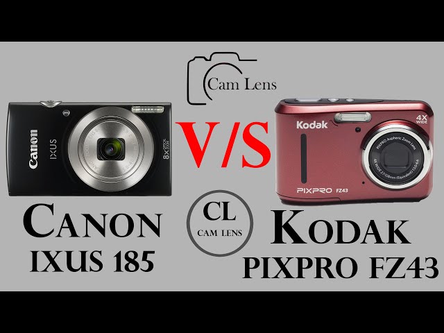 Canon IXUS 185 vs Kodak PIXPRO FZ43 - YouTube