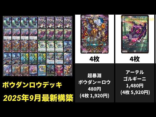 デュエマ】アナカラーボウダンロウ 【価格調査】【2025年9月最新構築