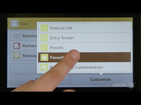 Adding Personal Favorites to your Xerox VersaLink Multifunction