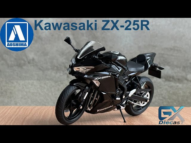 AOSHIMA 1/12 Kawasaki Ninja ZX-25R (Black) - YouTube